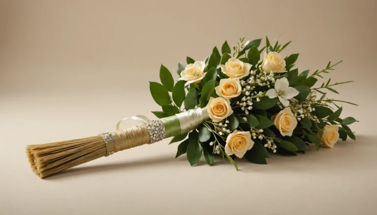 balai décoré pour la fête du bouquet