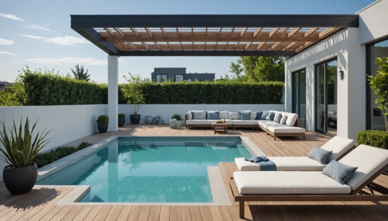 aménagement de jardin avec piscine et terrasse