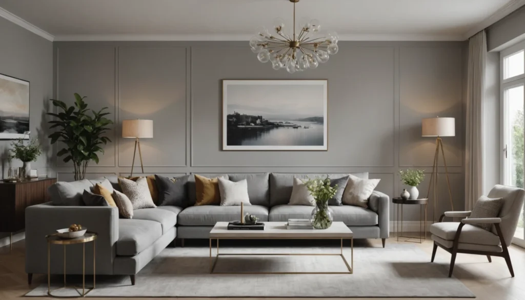 couleur de mur pour canapé gris